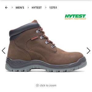 HYTEST
Men's 6" Brown Knox Direct Attach Steel Toe Waterproof SR Boot